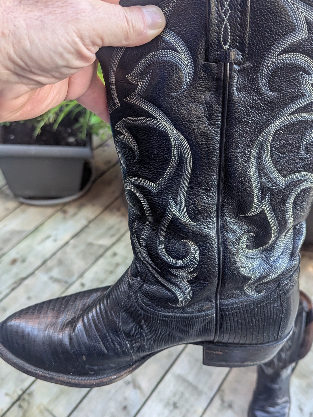 Tony Lama Lizard Skin Boots